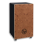 Latin Percussion Black Box Exotic Cajon with Figured Cerice Craftwood Soundboard