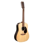 Martin DX2E X Series Brazilian Acoustic/Electric 12 String Guitar - Natural