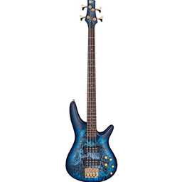Ibanez SR300EDXCZM SR Standard 4-String Electric Bass Guitar - Cosmic Blue Frozen Matte