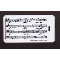 Music Treasures 230122 Music Score Luggage Tag