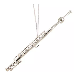Aim Gifts 9202 Mini Flute Silver Ornament - 5.5"
