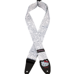Fender 0990637223 Hello Kitty 2" Poly Guitar Strap - White