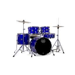 Mapex CM5294FTCIB Comet 5-Piece Complete Drum Kit w/ 22" Bass Drum and Chrome Hardware - Indigo Blue