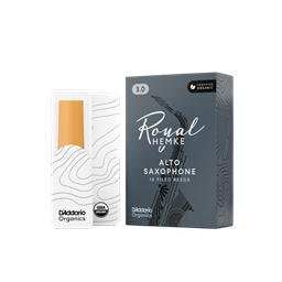 D'Addario RHKP10ASX300 Royal Hemke Alto Saxophone Strength #3 Organic Reeds - Box of 10