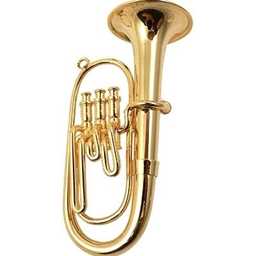 Aim Gifts 39143 Euphonium/Baritone Horn Gold Ornament - 3.75"