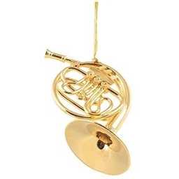Aim Gifts 9204 Mini French Horn Gold Ornament - 5"