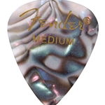 Fender 351 Shape Premium Celluloid Moto Picks Medium Abalone, 12 Pack