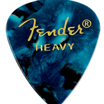 Fender 351 Shape Premium Celluloid Moto Picks Heavy Ocean Turquoise, 12 Pack