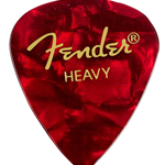 Fender 351 Shape Premium Celluloid Moto Picks Heavy Red, 12 Pack