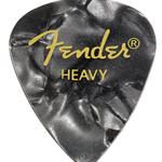 Fender 351 Shape Premium Celluloid Moto Picks Heavy Black, 12 Pack