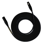 Rapco 10' Black Lo - Z Heavy Duty Microphone Cable XLRM to XLRF