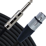 Rapco 6' Black Microphone Cable Hi - Z XLRF to 1/4"