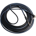 Rapco 20' Black Right Angle Instrument Cable