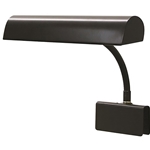 House of Troy Black 2 Bulb Gooseneck Grand Piano Lamp