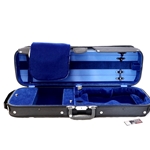 Bobelock 4/4 Violin Case Economy Oblong Wood Blue Velvet Interior