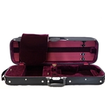 Bobelock 4/4 Violin Case Economy Wood Oblong Wine Velvet Interior