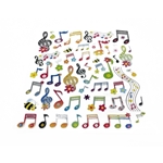 Aim Stickers Music Floral Notes