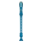Lauren Blue Plastic 3 Piece Soprano Recorder
