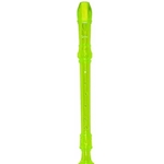 Lauren Green Plastic 3 Piece Soprano Recorder