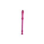 Lauren Pink Plastic 3 Piece Soprano Recorder