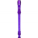 Lauren Purple Plastic 3 Piece Soprano Recorder