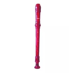 Lauren Red Plastic 3 Piece Soprano Recorder