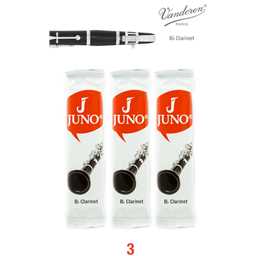 Juno Bb Clarinet Reeds Strength 3 Pack of 3