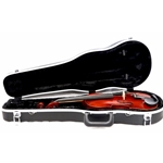US Band 4/4 Violin Black Shaped Plastic Case with Shoulder Strap Rings