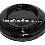 Jansen Small Wood Caster Cup - Polished Ebony Finish