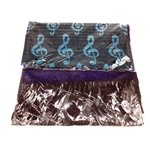 Aim Blue Pashmina Scarf with G-Clefs