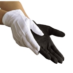 Dinkles White Sure-Grip Gloves Large