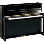 Yamaha B2PE b series 45" Acoustic Upright Piano with Bench, Polished Ebony