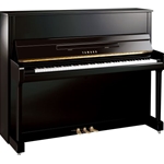 Yamaha B3PE B Series 48" Acoustic Upright Piano with Bench, Polished Ebony