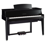 Yamaha N1XPE Avant Hybrid Series Grand-Action Vertical Piano with Bench, Polished Ebony