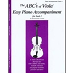 Carl Fischer Rhoda   ABCs of Viola - Absolute Beginner Book 1 - Piano Accompaniment