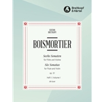 Breitkopf Boismortier   Sechs Sonaten Op 51 Heft 1 - Flute / Violin