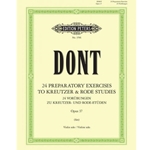 C F Peters Dont J   24 Preparatory Exercises Op 37 - Violin
