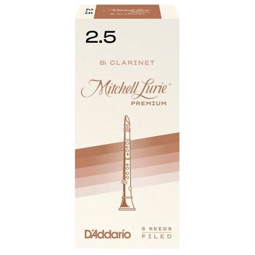 Mitchell Lurie Premium Bb Clarinet Reeds Strength 3 Box of 5 Mitchell Lurie by D Addario