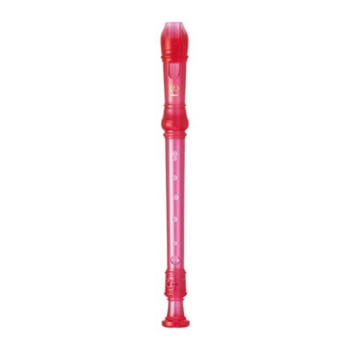Yamaha YRS20BP Translucent Pink Plastic Soprano Recorder Yamaha