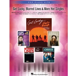 Hal Leonard   Various Get Lucky Blurred Lines & More Hot Singles - Pop Piano Hits - Easy Piano