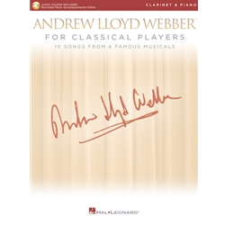 Hal Leonard Lloyd Webber A         Andrew Lloyd Webber for Classical Players - Clarinet | Piano - Book | Online Audio