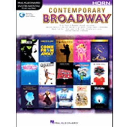 Hal Leonard Various   Contemporary Broadway Instrumental Play-Along - Horn