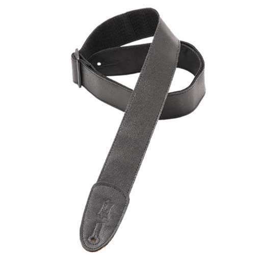Levy's Black Leather Guitar Strap