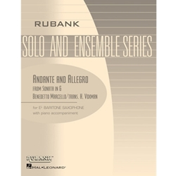 Rubank Marcello B Voxman H  Andante and Allegro (from Sonata in G) - Baritone Saxophone | Piano