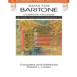 G Schirmer                      Larsen  Arias for Baritone - Complete Package - Book / 4 CDs