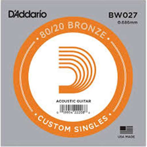 Daddario BW027 .027 Bronze Wound Guitar String