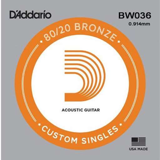 Daddario BW045 .045 Bronze Wound Guitar String