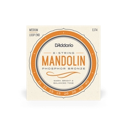 Daddario EJ74 Mandolin String Set Medium Phosphor Bronze