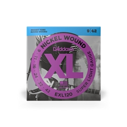 Daddario EXL120 Super Light Nickel Electric Guitar Strings