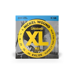 Daddario EXL125 Super Light Top / Regular Bottom Electric Guitar Strings